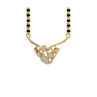 Melissa Round Diamond Mangalsutra 