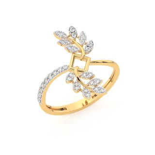 Diamond Leafy Tales Ring