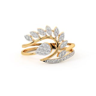 Bloom in Retro Diamond Ring