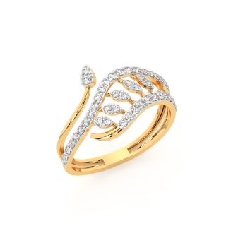 Stern N Fern Diamond Engagement Ring