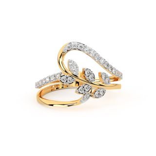 Petal Design Diamond Ring