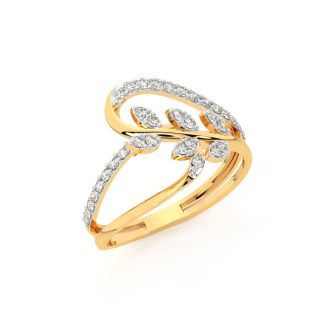 Petal Design Diamond Ring