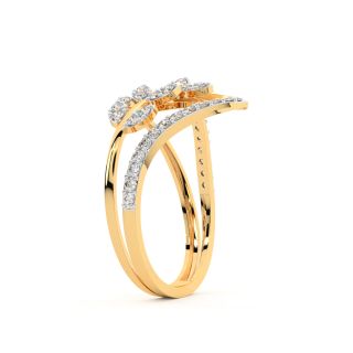 Petal Design Diamond Ring