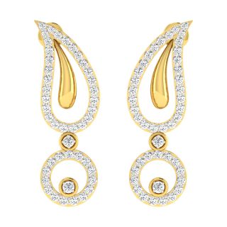 Loretta Round Diamond Earrings