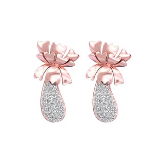 Lensi Round Diamond Stud Earrings