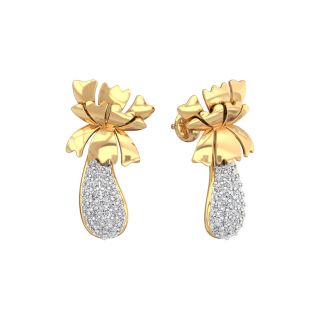 Lensi Round Diamond Stud Earrings