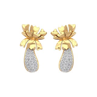 Lensi Round Diamond Stud Earrings