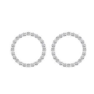 Lenci Round Diamond Stud Earrings