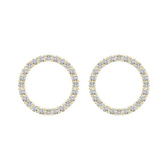 Lenci Round Diamond Stud Earrings