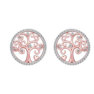 Evansh Round Diamond Stud Earrings