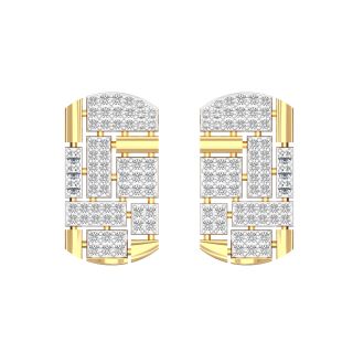 SIyoni Round Diamond Stud Earrings