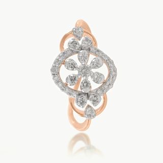 Ornate Floral Diamond Ring