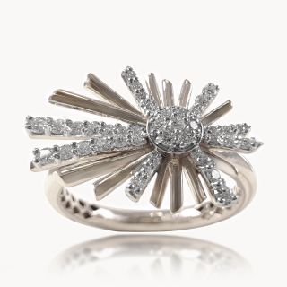 Sparkling Diamond Cocktail Ring