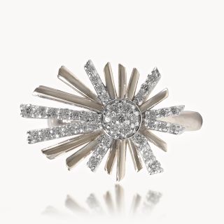 Sparkling Diamond Cocktail Ring