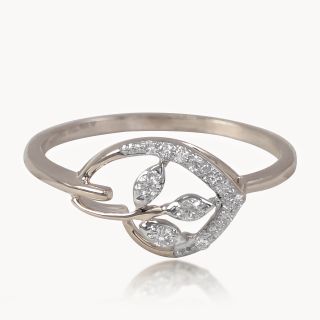 Leaf Sprout Diamond Ring