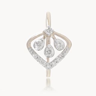 Modern Frame Triple Diamond Ring