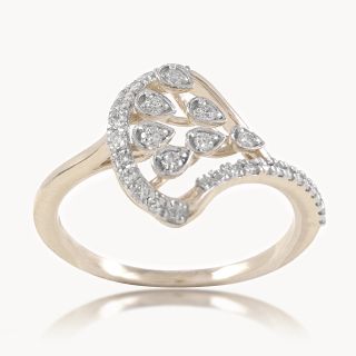 Teardrop Cluster Diamond Ring