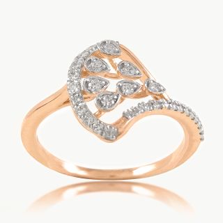 Teardrop Cluster Diamond Ring