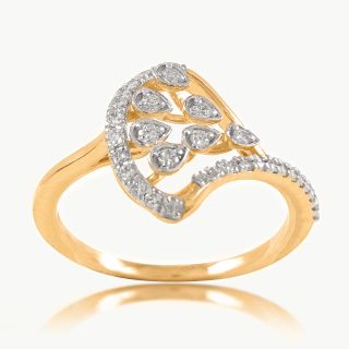 Teardrop Cluster Diamond Ring