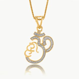 Omkar Diamond Pendant