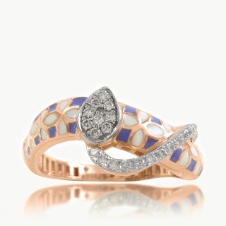 Serene Swirl Diamond Ring