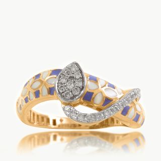 Serene Swirl Diamond Ring