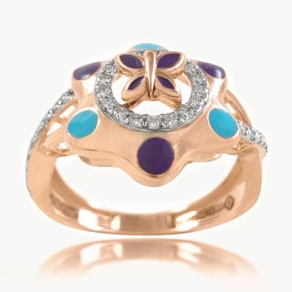Celestial Butterfly Diamond Ring