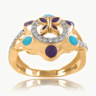 Celestial Butterfly Diamond Ring