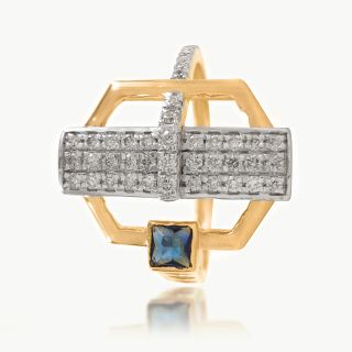Eclipse Edge Diamond Ring