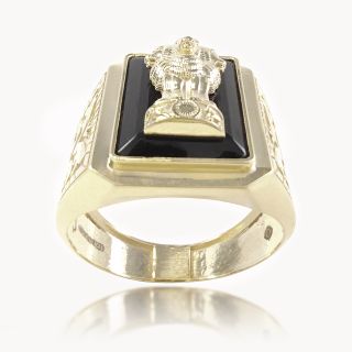 Rajmudra Plain Gold Ring