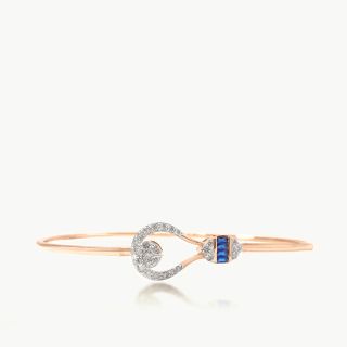 Blue Stone Design Diamond Bracelet