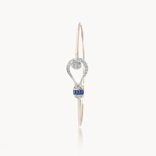 Blue Stone Design Diamond Bracelet