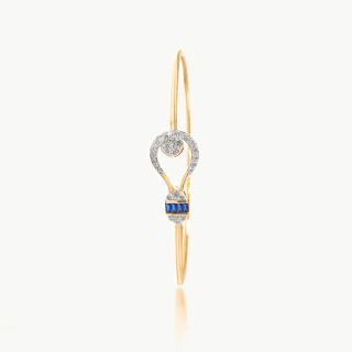 Blue Stone Design Diamond Bracelet