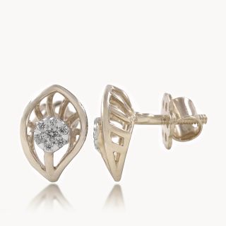 Leaflet Gleam Diamond Pendant