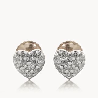 Heart Bling Diamond Earings