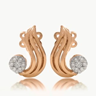 Lyric Curve Diamond Studs