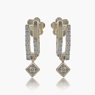 Mid Stone Diamond Earings
