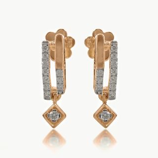Mid Stone Diamond Earings