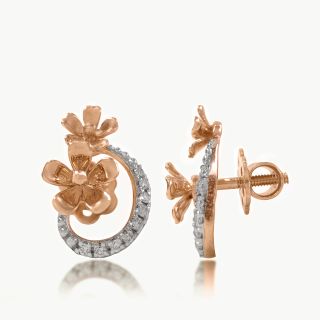 Floral Duet Diamond Studs