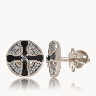 Celestia Cross Diamond Studs