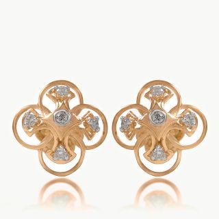 Diamond Petal Studs