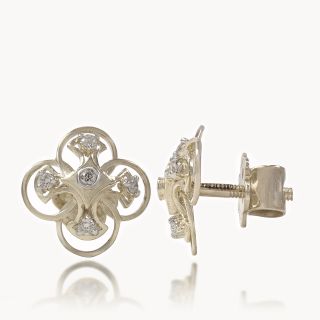 Diamond Petal Studs