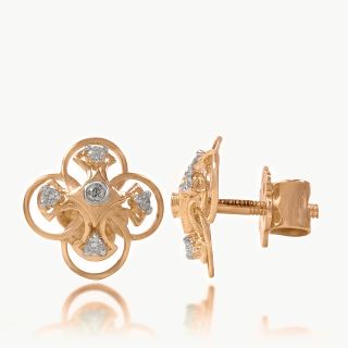 Diamond Petal Studs
