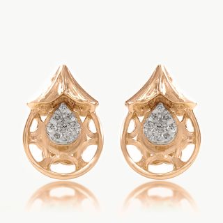 Tear Bloom Diamond Studs
