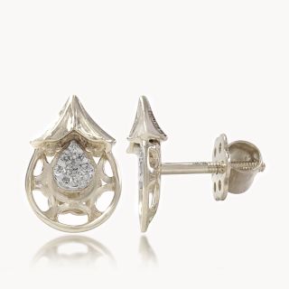 Tear Bloom Diamond Studs