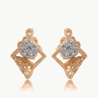 Geometric Infinity Diamond Studs