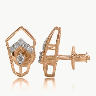 Cheveron Prism Diamond Studs