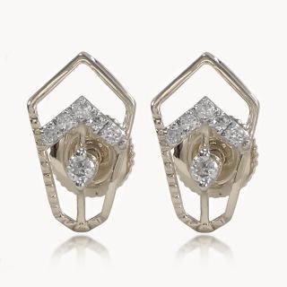 Cheveron Prism Diamond Studs