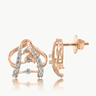 Heaven's Stair Diamond Studs