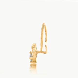 Luna Curve Diamond Nose Pin
